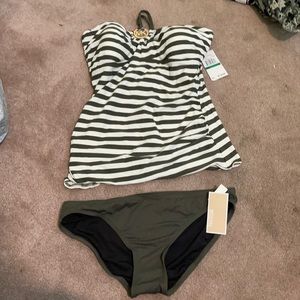Brand new Michael Kors two piece bathing suit